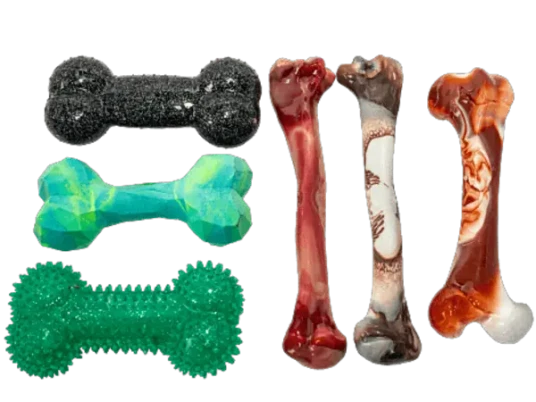 双色混色宠物玩具